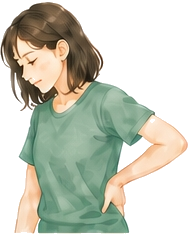 腰の痛みのイラスト